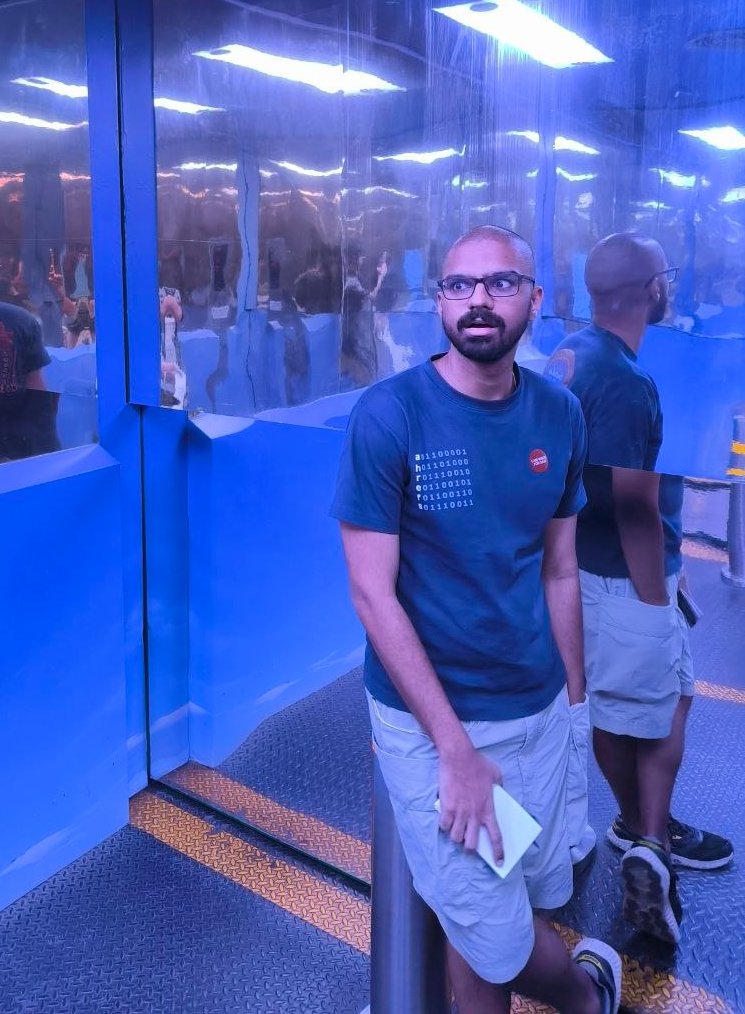 me in an elevator